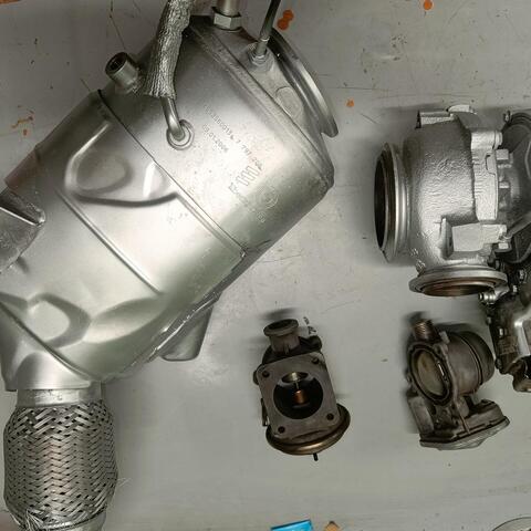 Čištění komplet BMW X3 - DPF turbo, EGR ventil, intercooler